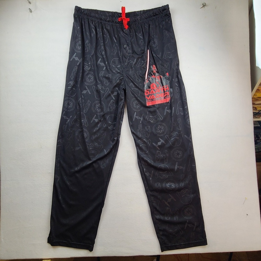 Star Wars Darth Vader Pajama Pants Mens XL Black Lounge Sleep Pants Disney